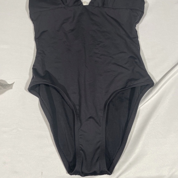 NEW Sea Level [ 4 US ] Ruffle Frill One-Piece Swimsuit in‎ Black - Picture 6 of 11